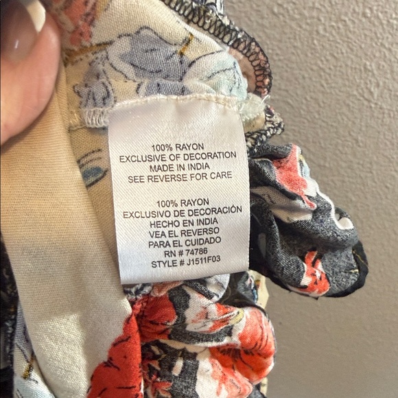 Patrons of Peace Boho Tunic Dress with Tie Neck👗 - Picture 6 of 9